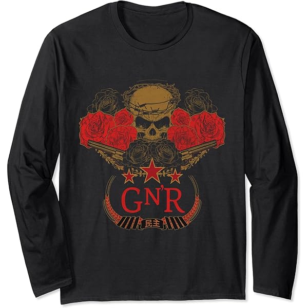 Amazon.com: Guns N' Roses Official Vintage White Cross Long